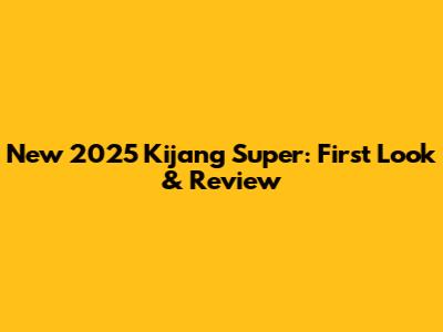 New 2025 Kijang Super: First Look & Review